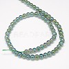Electroplate Crystal Glass Round Beads Strands LS-EGLA-F037-6mm-A04-3