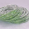 Brass Rhinestone Tennis Bracelets WG6EB7A-06-1