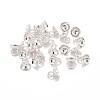 201 Stainless Steel Bead Cap Pendant Bails STAS-L244-27D-S-4