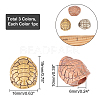 3Pcs 3 Colors Brass Beads FIND-AR0002-31-2