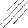 Tarnish Resistant 304 Stainless Steel Ball Chain Necklaces X-CHS-O005-B-1.5mm-3