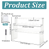 3-Tier Assembled Acrylic Earring Display Stands EDIS-WH0006-53-4