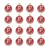 Golden Plated Alloy Enamel Charms X-ENAM-S118-08F-2