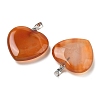 Natural Carnelian Pendants X-G-G956-B52-FF-2
