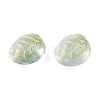 Transparent Spray Painted Glass Beads GLAA-N035-022-C07-4