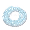 Electroplate Opaque Glass Beads Strands EGLA-A035-P4mm-A10-2