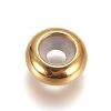 PVD Vacuum Plating 304 Stainless Steel Beads LS-STAS-L222-41B-G-1
