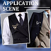 16Pcs 2 Colors Iron Rhinestone Safety Pins FIND-SC0022-23B-7