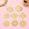 80Pcs 8 Styles Iron Filigree Joiners IFIN-CJ0001-75-4