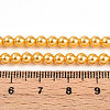 Baking Paint Pearlized Glass Pearl Bead Strands HY-N002-4mm-A08-5