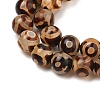 Natural Tibetan 3-Eye dZi Agate Beads Strands G-A240-A02-01-4