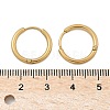 Ion Plating(IP) 304 Stainless Steel Huggie Hoop Earrings X-EJEW-F111A-17mm-G-3