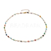 Faceted Glass Beaded Bracelet & Necklace Jewelry Sets SJEW-JS01160-2
