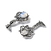 Angel Brass Opalite Pendants KK-D361-02AS-20-2