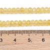 Dyed Natural Malaysia Jade Rondelle Beads Strands G-E316-2x4mm-47-6