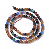 Natural Multi-Color Agate Beads Strands G-F596-36-2mm-2
