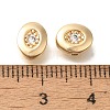 Brass Micro Pave Cubic Zirconia KK-Q001-05G-02-3