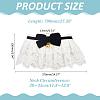 Bowknot Polyester Dog Bibs AJEW-WH0651-22C-01-2