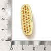 Brass Cubic Zirconia Pendants KK-M295-13G-I-3