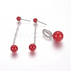 (Jewelry Parties Factory Sale)Brass Pendants and Dangle Earrings Sets SJEW-F189-23A-P-1
