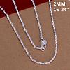 Popular Silver Color Plated Brass Snake Chain Necklaces For Men NJEW-BB12746-20-3