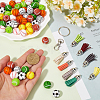 DIY Sports Ball Keychain Making Kit DIY-SP0001-48-3