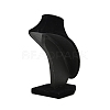 MDF Covered with Velveteen Bust Shaped Necklace Display Stands ODIS-S015-01A-3