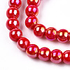 Electroplate Opaque Glass Beads Strands GLAA-T032-P4mm-AB04-2