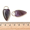 Natural Amethyst Pendants G-I393-01G-03-3