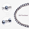 Handmade Glass Beaded Chains for Necklaces Bracelets Making AJEW-OC0001-78-2