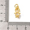 Rack Plating Brass Micro Pave Cubic Zirconia Charms KK-I716-23G-01-3