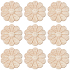 10Pcs Carved Wooden Display Decorations AJEW-GF0013-54-7