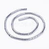 Electroplate Non-Magnetic Synthetic Hematite Beads Strands G-F510-03P-4mm-2