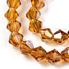 Transparent Electroplate Glass Beads Strands EGLA-TACDZ0005-6mm-03A-2