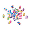 Craftdady 130Pcs 13 Colors Handmade Polymer Clay Charms CLAY-CD0001-10-2