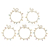 Dyed Natural Freshwater Shell Anklets AJEW-AN00850-3