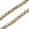 Electroplate Synthetic Magnetic Hematite Beads Strands G-A263-B01-02G-1