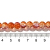 Crackle Glass Beads Strands X1-CCG-C002-8mm-05-4