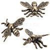 4Pcs Alloy Bees Display Decorations DJEW-SP0001-36-1