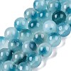Dyed Natural White Jade Beads Strands G-T138-8mm-210-7-4