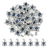 30Pcs Tibetan Style Alloy & Evil Eye Resin Pendants PALLOY-CJ0002-78-6