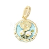 Brass Enamel Pendants KK-F886-03G-05-1