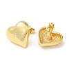 Rack Plating Brass Heart Stud Earrings EJEW-Q766-02G-2
