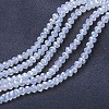 Electroplate Glass Beads Strands EGLA-A034-J4mm-B06-1