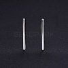 SHEGRACE Simple Design Rhodium Plated 925 Sterling Silver Ear Studs JE344A-2
