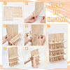 Wood Finger Ring Organizer Display Holder Set RDIS-WH0020-03-3