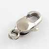 Polished 316 Surgical Stainless Steel Lobster Claw Clasps X-STAS-R072-24-2