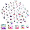 75Pcs 5 Styles Square Shape Sew on Rhinestone GLAA-GA0001-60B-1