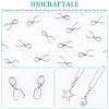 Unicraftale 60Pcs 201 Stainless Steel Pendant Pinch Bails STAS-UN0049-40-5