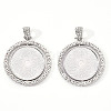 Alloy Pendant Cabochon Settings LS-PALLOY-S107-005P-RS-1